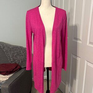 Chico’s Pink Open Front Cardigan